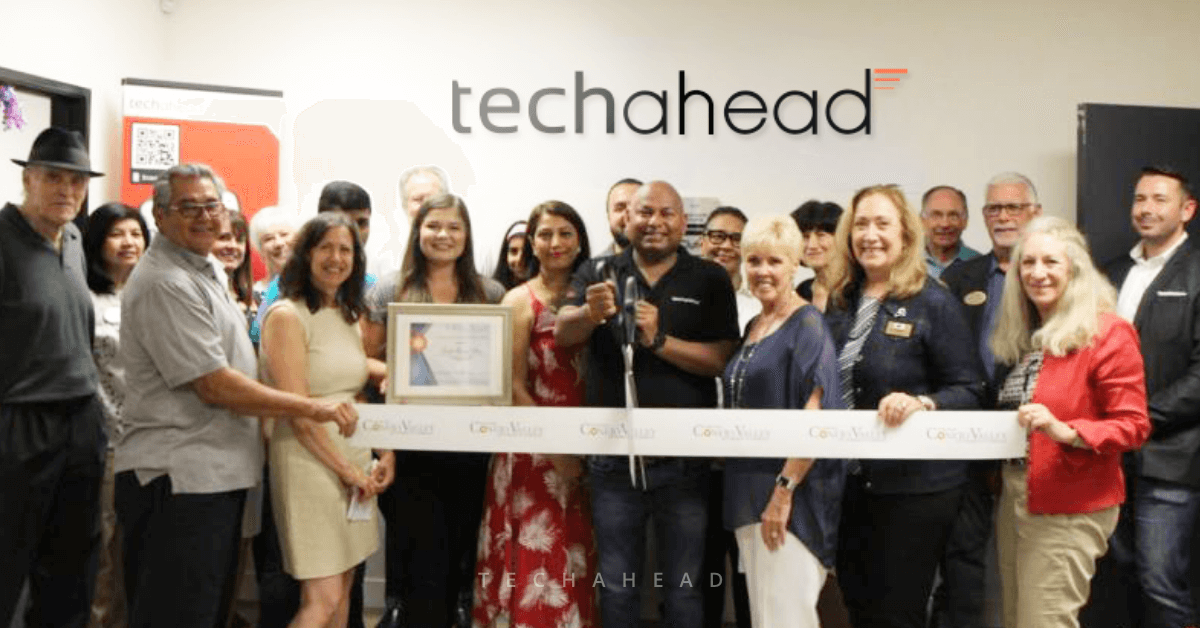 techAhead's 10th anniversary with gala ribbon cutting